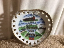 Vtg BEECH BEND PARK Souvenir Kentucky EBRINK Japan Collectors Heart Plate