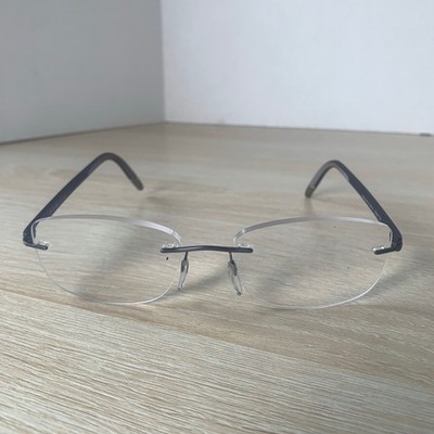 Silhouette 5379 40 6060  Titanium Purple Gray Rimless FRAMES ONLY 17 130