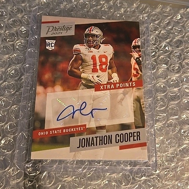 2021 Prestige Xtra Points Jonathan Cooper rookie autograph auto THE OHIO STATE