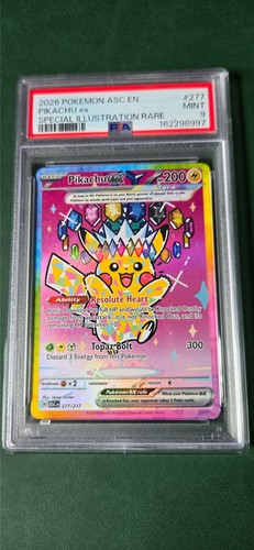 Pikachu ex graded PSA 9 for sale on eBay