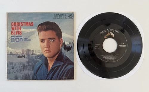 Rare ELVIS PRESLEY 45 EP ‘CHRISTMAS WITH ELVIS 45 RPM 7” EP EPA-4340