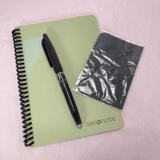 AeroNote Reusable Notebook 5” x 7” Size with Pilot Frixon Pen and Microfiber