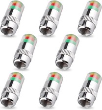 8 PCS Car Tire Pressure Monitor Valve Stem Caps, 2.4Bar 36PSI Tire Valve Stem Ca