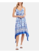 KAREN KANE Womens Maxi Dress Spaghetti Strap V Neck