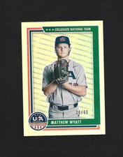 2022 Panini Stars & Stripes USA Baseball Matthew Wyatt Longevity Blue Holo /60
