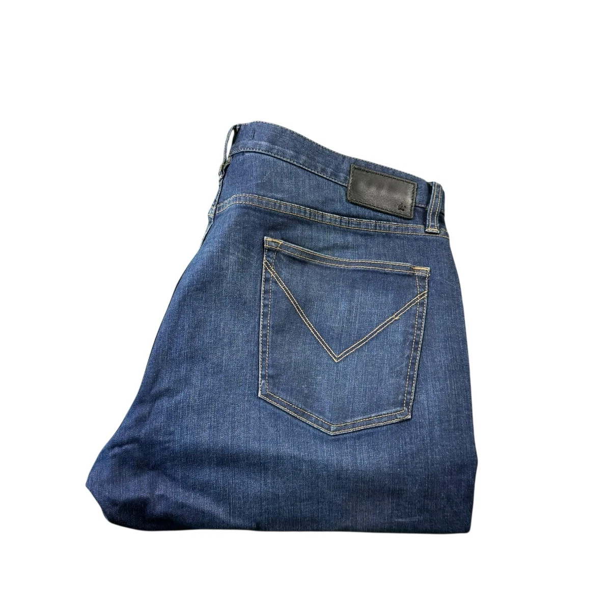Men's John Varvatos JV-701 Regular Jeans In Denim Blue Size 36W 29L Men's John Varvatos JV-701 Regular Jeans In Denim Blue Size 36W 29L