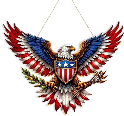 Independence Door Sign 250th Anniversary America Eagle 1776-2026 250 Years of Fr