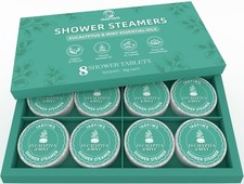 Shower Steamers Aromatherapy for Women  Men, 8 Pcs Eucalyptus Mint
