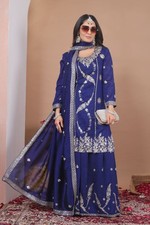 SALWAR KAMEEZ PAKISTANI INDIAN WEDDING PARTY WEAR DRESS BOLLYWOOD SUIT SHARARA