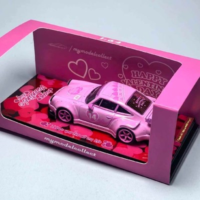 Porsche RWB 911 930 Valentine's Day Christmas Gift MC MM1:64 Alloy