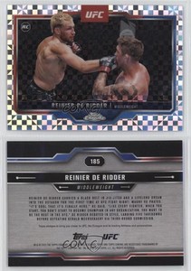 2025 Topps Chrome UFC X-Fractor Reinier de Ridder #185 Rookie RC