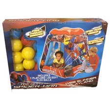 Amazing Spider-Man Inflatable Playland Ballpit with 20 Balls, Kids Ball Pit