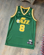 Vintage Adidas NBA HWC Utah Jazz Deron Williams 8 Throwback Jersey RARE Large