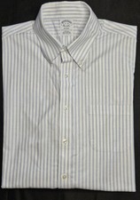 Mens Brooks Brothers Regent Long Sleeve Striped Non Iron Button Up Shirt 17 33
