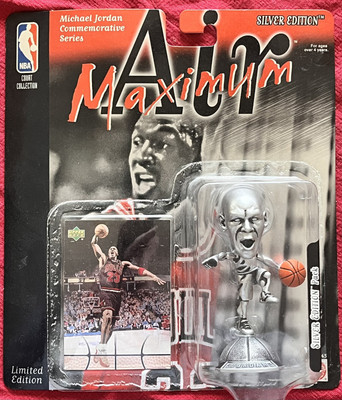 Michael Jordan 1999 Mattel Maximum Air Silver Edition NBA Action