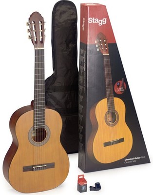 Gitarren Set 4/4 klassische Gitarre inkl. Tasche u. Stimmgerät
