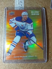 2023-24 Upper Deck Allure Connor McDavid Color Flow Orange-Yellow #CF-1 Oilers