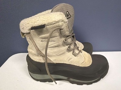 Columbia Cascadian Summette Thermolite Women s 6.5 Winter Snow Boots Beige