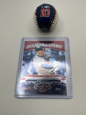2004 Atlanta Braves Mini Souvenir Baseball Chipper Jones Steiner Sports Vtg Auto