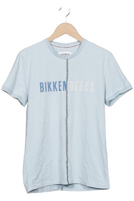 BIKKEMBERGS T-Shirt Herren Oberteil Shirt Sportshirt Gr. S Hellblau #r1p3thf