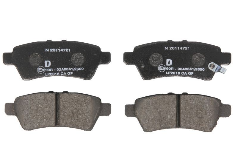 Plaquettes de freins DELPHI LP2016 Arrière à friction thermique stable