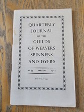 Vintage 1960 Kwartalnik Dziennik Gildii Tkaczy, Spinnerów i Barwników