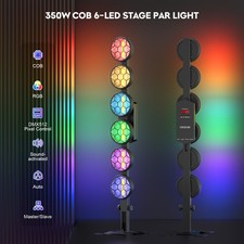 350W 6 Led Strip Retro Lights RGB Par Lights Lights COB Stage Light Club Party