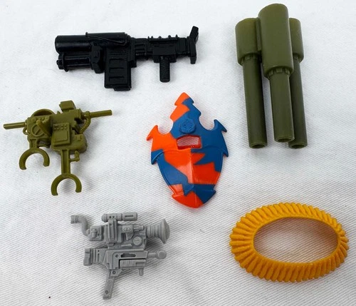 Vintage GI Joe accessory lot - Alley Viper Shield Sgt. Savage Backblast etc.