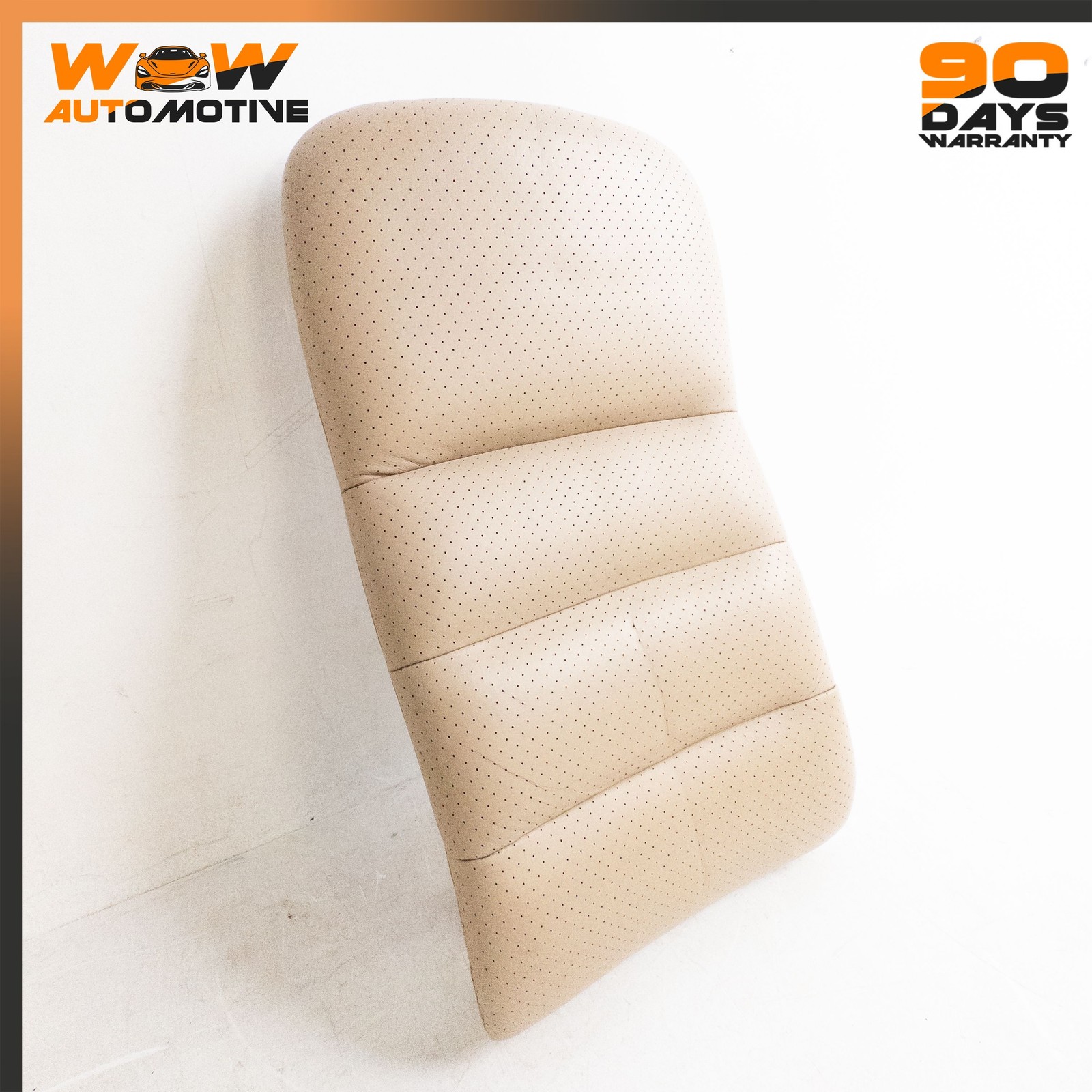 06-10 CHEVROLET CORVETTE C6 FRONT LEFT TOP UPPER SEAT CUSHION LEATHER BEIGE OEM