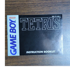 Nintendo Game Boy Tetris Instruction Booklet Manual DMG-TR-USA-1 Original