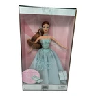 Vintage Birthday Wishes Barbie Red Hair Aqua Dress 2003 Mattel #B9787