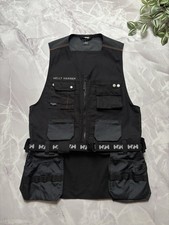 Helly Hansen Workwear Vest Chelsea Construction Cargo Cordura Black Mens Size L