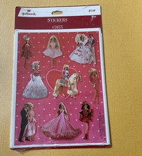 Hallmark Barbie Stickers, 1995, New 4 Sheets