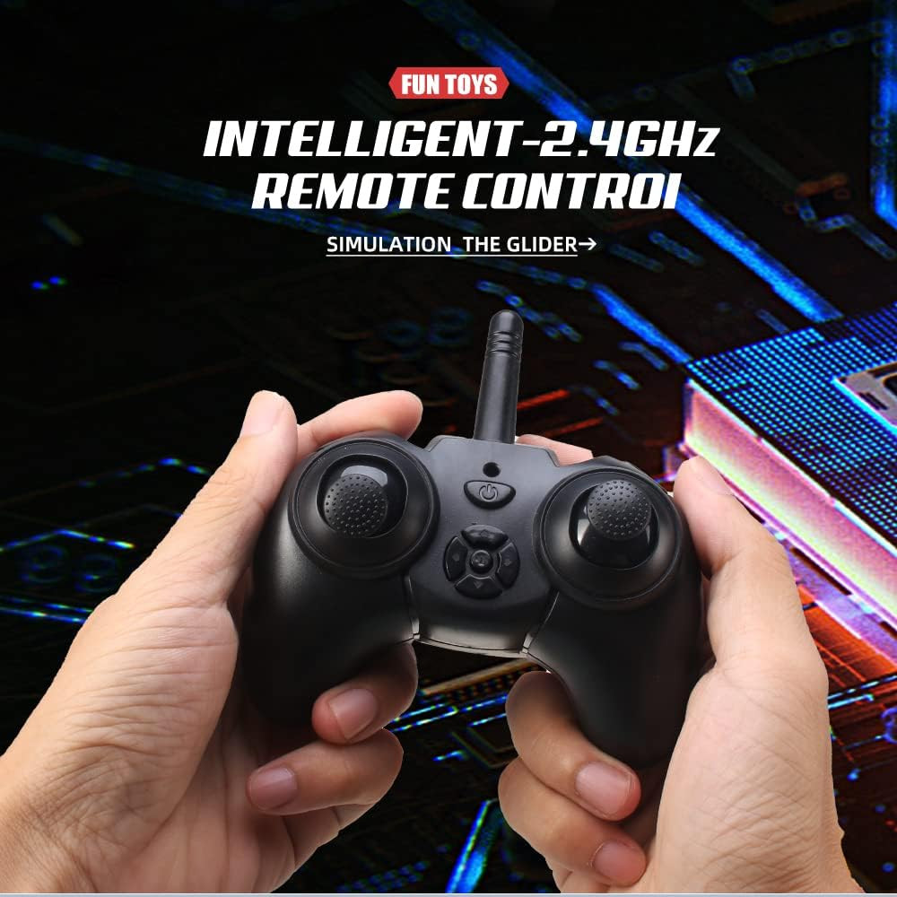 Beginner's 2.4GHz RC Airplane with Gyro & 3 Batteries - Easy to Fly Glider