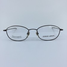 New Vintage Giorgio Armani 1006 Eyeglasses GA 1006 C. Satin Brown 51-18mm Italy