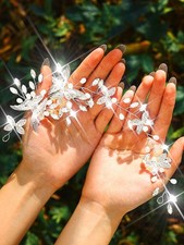 Silver Bridal Hair Vine Rhinestone Wedding Hair Accessories Headpiece Bride
