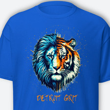 Camisa Detroit Grit Camisa Leones Camisa Tigres Detroit Fan Regalo Unisex Todo Grano