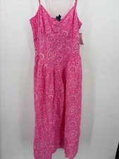 Pre-Owned Roller Rabbit Target Pink Size Small Midi Sleeveless Dress