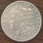 1884-S Morgan Dollar US $1 Coin 90% Silver VF/XF Better Date