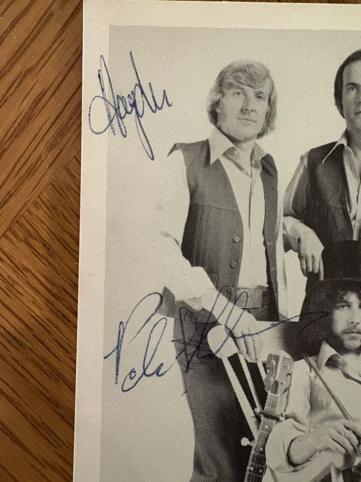 Fotografía firmada por Wells Fargo Band años 70 Fenton Clayton 316 (día) 338 noche - Imagen 2 de 4