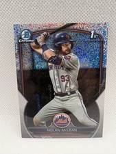 Nolan McLean 2023 Bowman Chrome Draft 1st Sparkle Refractor - #BDC-96 (RC) Mets