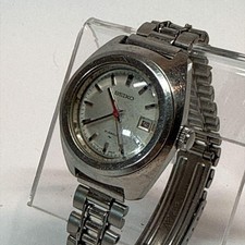 Working Excellent SEIKO Women's Watch Manual Winding White