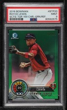 2018 Bowman Scouts' Top 100 Green Refractor 75/99 Royce Lewis PSA 9 MINT 0i1b