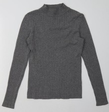 Womens UK Size L Primark Grey Pullover Sweatshirt