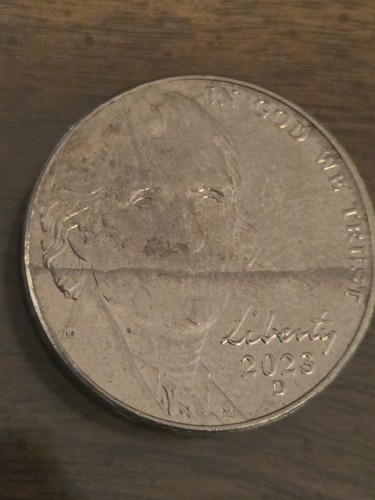 2023 Jefferson Nickel With Mint Error, Rare..
