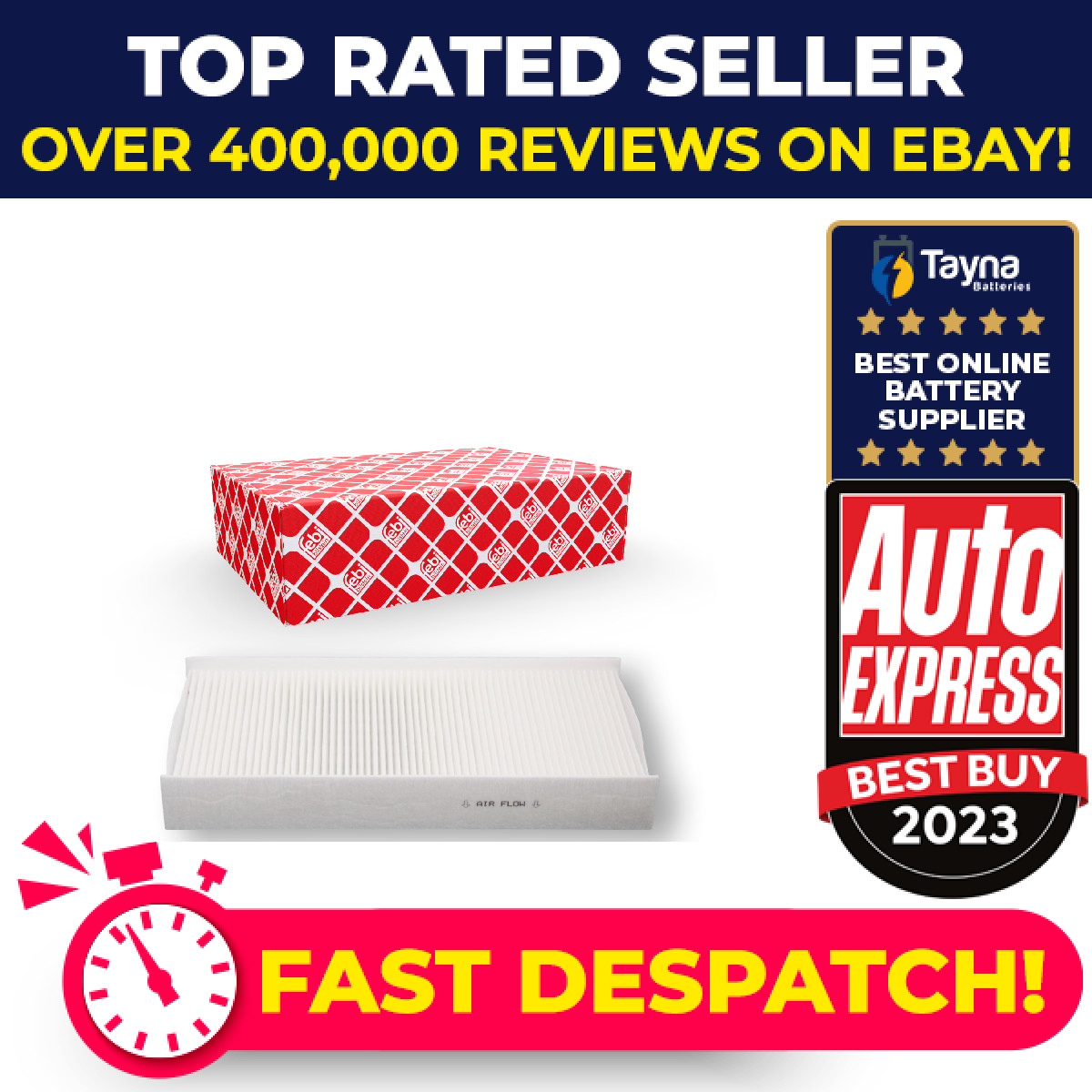 Pollen / Cabin Filter 48482 Febi 1609694780 647904 Genuine Quality Guaranteed