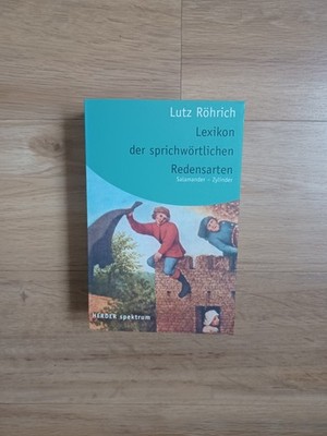 Lexikon der sprichwörtlichen Redensarten Salamander-Zylinder Buch Zustand gut