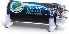 Planet Audio PCBLK3.5 3.5 Farad Capacitor with Digital Voltage Display