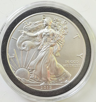#ad 2015 American Silver Eagle 1 Troy oz .999 Fine Silver Brilliant Uncirculated $84.00