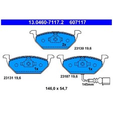 Satz Bremsbeläge Bremsklötze vorne für Seat Altea 5P1 XL 5P5 Leon 1M1 2416154